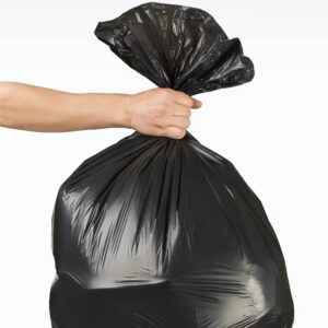custom disposable 55 60 gallon large heavy duty black dustbin trash bags