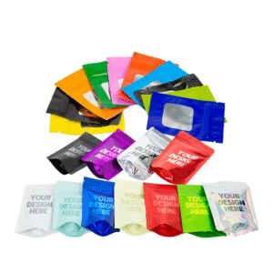 printed resealable food smell proof stand up pouches packaging mylar bags