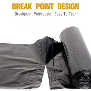 custom disposable 55 60 gallon large heavy duty black dustbin trash bags